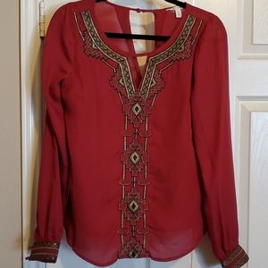 NWT sz small embellished top